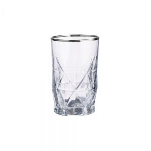 UPSCALE - ποτήρι σφηνάκι με ασημί φινίρισμα 110 ml