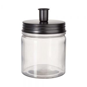 CANDLE JAR - βάζο με βάση για κερί, μαύρο
