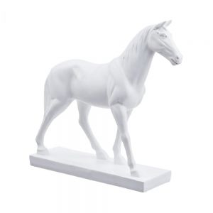 CHAMPION - διακοσμητικό άλογο, λευκό