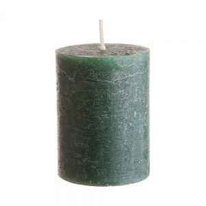 RUSTIC - κερί Δ6,8x9εκ σκούρο πράσινο