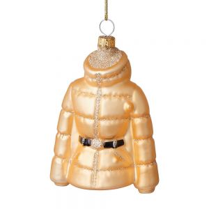 HANG ON - γυάλινο στολίδι ''puffer jacket''