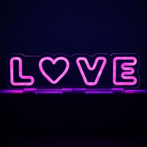 NEON VIBES - LED διακοσμητικό "Love", 40 x 11cm με καλώδιο USB