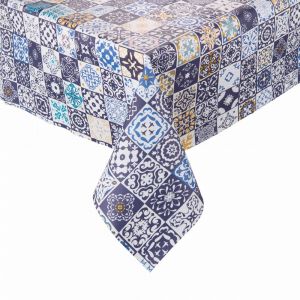 WATERPROOF - τραπεζομάντηλο αδιάβροχο, "tiles", Δ140
