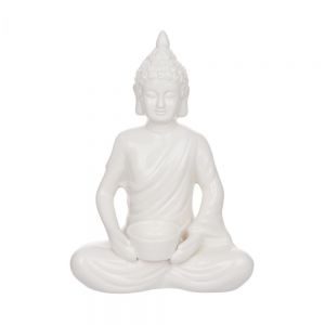 BUDDHA - άγαλμα με βάση για ρεσό, λευκό