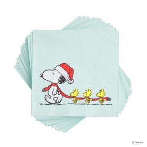 PEANUTS - χαρτοπετσέτες Santa Snoopy