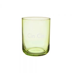 COLORATA - ποτήρι "Cin Cin" 350ml, πράσινο