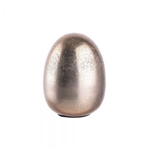 EASTER - διακοσμητικό μεταλλικό αυγό, 7,5cm , χρυσό