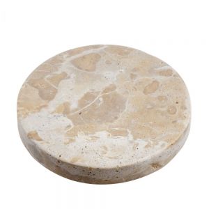 MARBLE - σουβέρ Δ 10cm, μπεζ