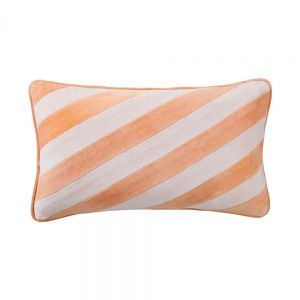 VACANZA - μαξιλάρι με πορτοκαλί ρίγες 35x60 cm