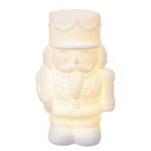 WHITE CHRISTMAS - καρυοθραύστης Υ13cm με LED