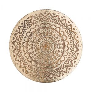 BALI - διακοσμητικό πιάτο ξύλινο, με σχέδια Δ30cm
