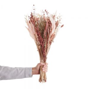 FLOWER MARKET - μπουκέτο αποξηραμένων λουλουδιών, κόκκινο