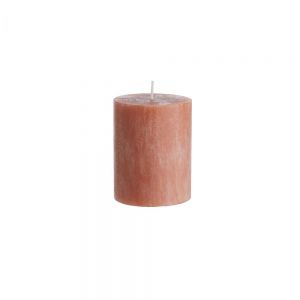 RUSTIC - κερί Δ6,8x9cm, πορτοκαλί