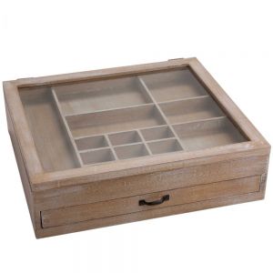 GUTENBERG - κουτί αποθήκευσης από ξύλο, 40,5x36,5xH11cm