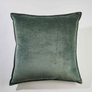 COTTON VELVET - μαξιλάρι 45x45cm, σκούρο πράσινο