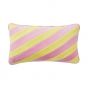 VACANZA - μαξιλάρι με ροζ ρίγες 35x60 cm