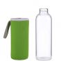 SMOOTHIE - γυάλινο μπουκάλι με επένδυση, πράσινο 500ml