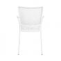 NANCY - καρέκλα με μπράτσα μεταλλική, λευκή