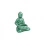 BUDDHA - κεραμικό άγαλμα με βάση για ρεσό, πράσινο