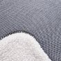 HOME ZONE - κουβέρτα μαύρο/λευκό, fleece