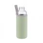 SMOOTHIE - γυάλινο μπουκάλι με επένδυση, χρώμα μέντας, 500ml