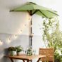SIESTA - ομπρέλα κήπου ημικυκλική λαδί