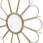 FIORE - καθρέφτης μεταλλικός σε σχήμα "λουλούδι", Δ 26 cm