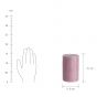 RUSTIC - κερί Δ9,8x15cm, ροζ