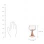 CONSTANCE - ποτήρι κρασιού κοραλί 230 ml