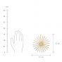 STELLA - κρεμαστό αστέρι Δ15cm, χρυσό