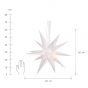 LATERNA MAGICA - χάρτινο αστέρι με 18 ακτίνες, 60cm