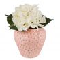 STRAWBERRY - βάζο κεραμικό 16cm, ροζ