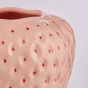 STRAWBERRY - βάζο κεραμικό 16cm, ροζ