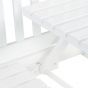 BANQUETTE - παγκάκι με πτυσσόμενο τραπέζι, λευκό
