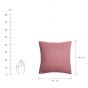 LAINETTE - μαξιλάρι, 45x45 cm, ροζ