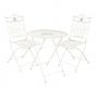TERRACE HILL - σετ 2 καρέκλες και ένα τραπέζι, λευκό rusty