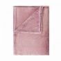LAZY DAYS - κουβέρτα φλις, ροζ, 150x200 cm