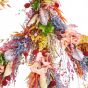 FLOWER MARKET - στεφάνι "ειρήνης" αποξηραμένων λουλουδιών  Δ40cm
