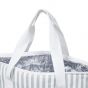 KEEP COOL - ισοθερμική τσάντα,μεγάλη, γκρί-λευκό