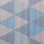 COLOUR CLASH - χαλί κατάλληλο για εσωτερικούς και εξωτερικούς χώρους με μοτίβο μπλε τρίγωνα 180x120