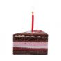HAPPY BIRTHDAY - κομμάτι κέικ με κερί και σοκολάτακια 64g