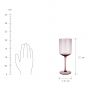 VENICE - ποτήρι κρασιού 390 ml, μωβ