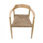 SERANG - καρέκλα από ξύλο τικ με πλεκτό κάθισμα