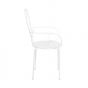 CENTURY - καρέκλα με μπράτσα λευκή ματ