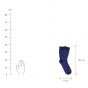 COZY SOCKS - κάλτσες μπλε με σχέδιο "αστέρι" 39-42